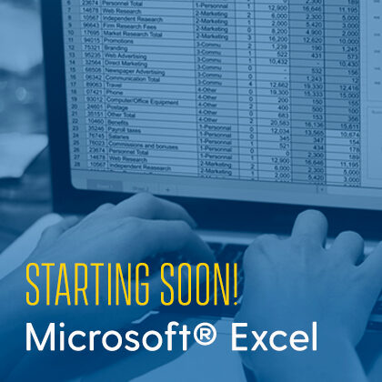 Microsoft® Excel - University of Delaware Div. of Professional and