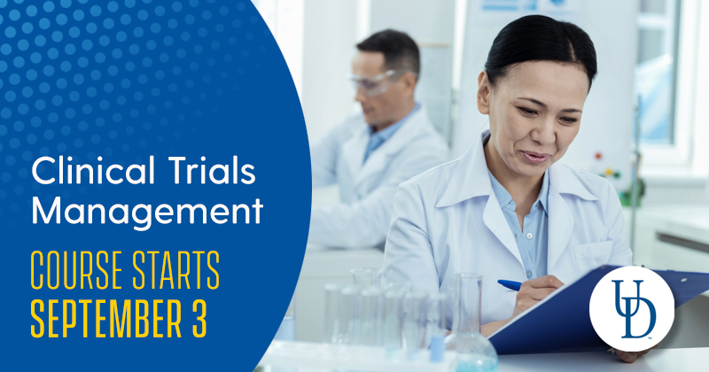 Clinical Trials Management course starts Sept. 3