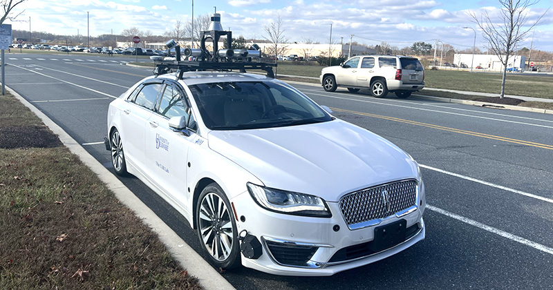 autonomous driving car parked on STAR Campus